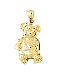 CleverEves 14K Gold Pendant Teddy Bear 9.2 - Gram(s)