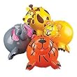 12-pack Inflatable Jungle Animal Shaped Beach Balls