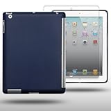 IPAD-2 GEL CASE WITH POSITION FOR SMART COVER & SCREEN PROTECTOR BY CELLAPOD CASES BLUE