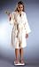 Archee Short Terry Cotton White Bathrobe