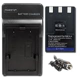 New Battery + Charger + car plug for CANON PowerShot S200 S230 S410 S500 NB-1LH NB-1L 1LH 1L