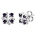 Sterling Silver Amethyst Fashion Earrings (1/3 title=