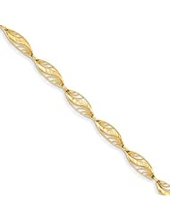 14k Diamond Cut Bracelet