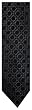 Men's Donald J. Trump Necktie Neck Tie Signature Collection Black, Silver and Purple
