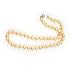 AugustinaJewelry Single Strand 18 Inch 8MM Golden Color Shell Pearl Necklace