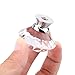 Fu Store Diamond Shape Crystal Glass Knob, 30mm (10 Pieces)