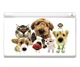 Poodle, Welsh Corgis, Boston Terrier, Kitties - Official Hanadeka Club Animal Decorative Protector Skin Decal Sticker for Nintendo DS Lite