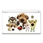Poodle, Welsh Corgis, Boston Terrier, Kitties - Official Hanadeka Club Animal Decorative Protector Skin Decal Sticker for Nintendo DS Lite