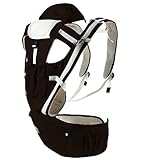 多機能 コットン 新生児 赤ちゃん ベビースリング 抱っこひも 横抱き 前抱き 前向 / 後向など色々な方式を選べます。 (コーヒー)