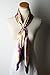 corciova Women Fashion Large Square Satin Headscarf Headdress 35 x 35 Butterfly Flower Purple Curly Headband Tie Bandana