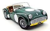 Triumph TR3A Racing Green with Yellow 1/18 by Kyosho 08032