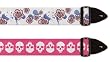 Guitar Straps - Pink Skulls and Flowers - 2-Pack