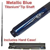 Metallic Blue Titanium Pool Cue Billiard Stick - Billiards > Cue Sticks > Fiberglass / Graphite Cue