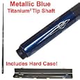 Metallic Blue Titanium Pool Cue Billiard Stick - Billiards > Cue Sticks > Fiberglass / Graphite Cue