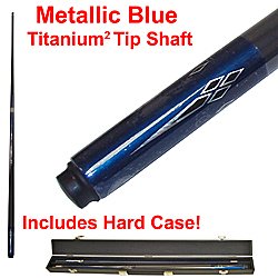 Metallic Blue Titanium Pool Cue Billiard Stick - Billiards > Cue Sticks > Fiberglass / Graphite Cue