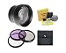 Fujifilm Finepix S6000fd 2.2x High Definition Super Telephoto Lens + 58mm 3 Piece Filter Kit + Nwv Direct 5 Piece Cleaning Kit