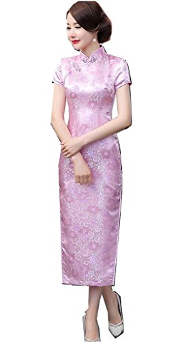 (海派物語)Shanghai Story チャイナドレス レディース セクシー ワンピース チャイナ服 ロング 旗袍 半袖 中華着物 チャイナ風 パーティードレス ステージ衣装 イベント