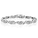 10K White Gold 1 Carat Diamond Bracelet 7