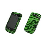 Green Zebra Design Snap-On Cover Case for Blackberry Torch 9800