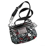 Coach Poppy Graffiti Hearts Swingpack Crossbody Messenger Bag Black – Coach 44583 Review