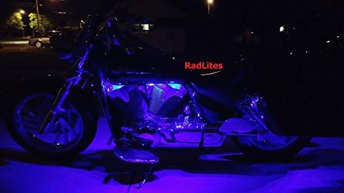 6 Piece Purple Motorcycle 66 LED Light Kit, Brightest!