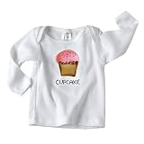 Kee-Ka Cupcake White Long Sleeve T-Shirt Size 18-24Mos