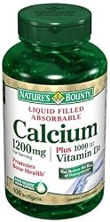 Nature's Bounty Calcium 1200mg + D Softgels 120ct