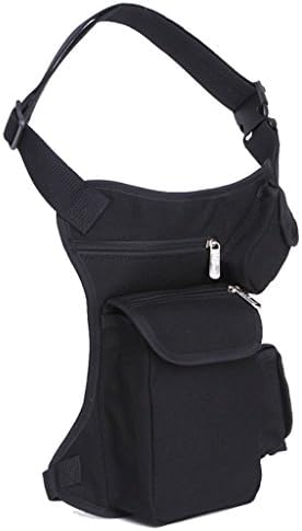 Magingo Men's Fanny Pack Canvas Vintage Leg Belt Waist Bum Bag for Outdoor Travel Sports Casual Bike Running Camping Climbing Hiking