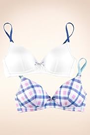 2 Pack - Angel Cotton Rich Assorted Non-Wired Bras