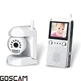 GOSCAM GP-850P 2.4GHz Wireless Baby Camera / Monitor, OSD Receiver, Motion Detection Alarm, 2.5" Portable Monitor, and Audio Monitoring