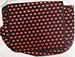 Outer Rebel Fashion Handbags- Messenger Bag, Black with Small Red Hearts