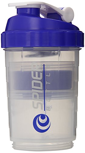 Spider Bottle - SpiderMix Mini2 Go Shaker Bottle Clear Blue - Scale: 16oz (Cup: 25oz)