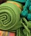 Karma Living Pom Pom Cotton Throw - Olive Green