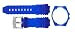 TechnoMarine Cruise 3-Hand 15-mm Deep Blue Gel Strap with Single-Buckle #8304