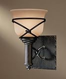 Minka Lavery 5971-1-138, Aspen II Glass Wall Vanity Lighting, 1 Light, 100 Total Watts, Bronze