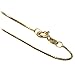 Gold Plated Sterling Silver 1mm Italian Box Chain title=