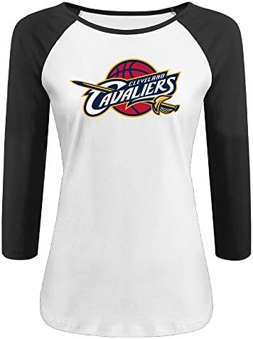 Womens Cleveland Cavaliers Basketball Team Logo Baseball Jersey Shirt