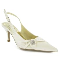 Ladies Diamante Cluster Slingback Sandals