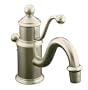 KOHLER K-139-BN Antique Single Hole Lavatory Faucet, Vibrant Brushed Nickel