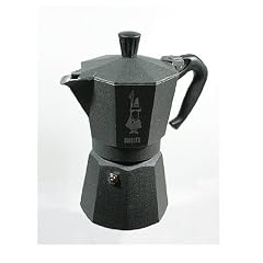 Bialetti Moka Express 6 Tassen Espressokocher, anthrazit