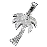 925 Silver Palm Tree Charm Pendant Hawaiian Jewelry