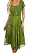 Sakkas Watercolor Palm Tree Tank Caftan Dress