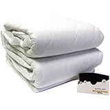 Biddeford 5201-505222-100 54 by 75-Inch Quilted Skirt Heated Mattress Pad, Full, Natural