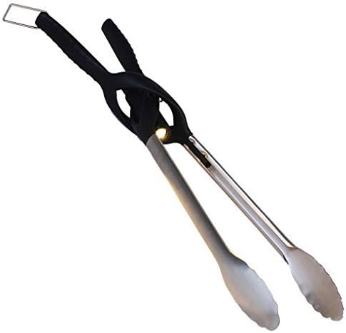 Tonglite LX-X1000 Stainless Steel Year Round Barbecue Tongs with warm white LED Light dishwasher safe by LiteXpress Germany GmbH