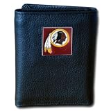 NFL Trifold Leather Wallet in Tin - Washington Redskins