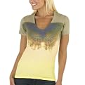 Butterfly Vintage Tee - Tan