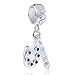 Paint Pallet and Brush Charm 925 Sterling Silver Beads Compatible For Most European Snake Chain Bracelets