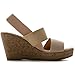 Ollio Women's Shoe Strappy High Heel Wedge Platform Sandal