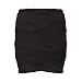neue Frauenbewegung schwarz gerippte Platte kurzen Mini BodyCon Damenmode Rock Größe 36-42