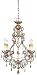 World Imports Lighting 1844-40 Chambery 4-Light Chandelier, Tuscan Wheat